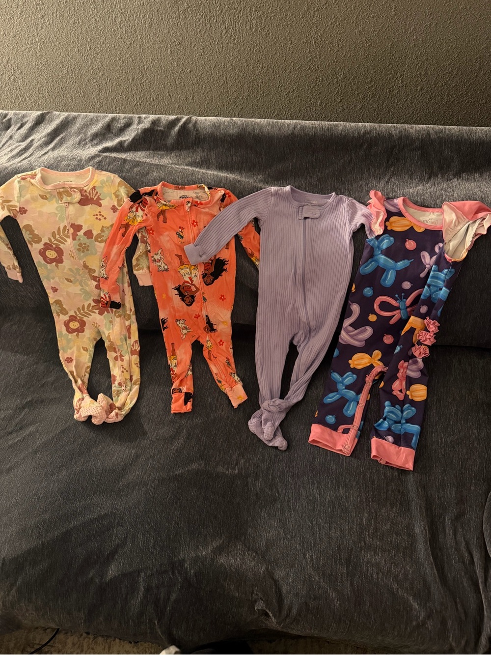 4 Piece Sleepers 12 month Girls